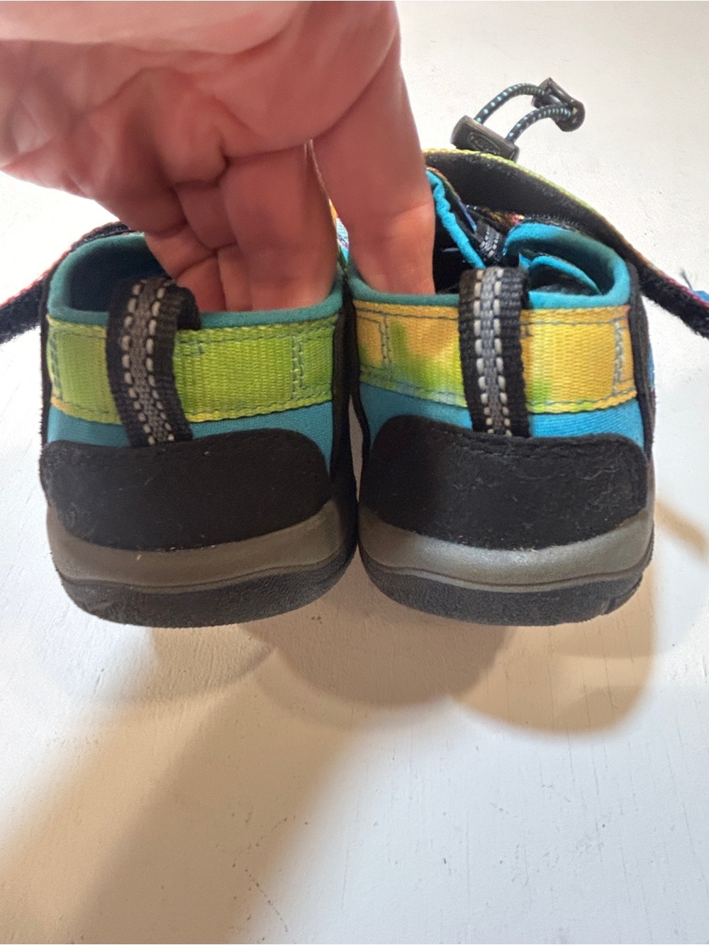 KEEN Newport H2 Tie Dye Sport Sandals Kids Size 2 Waterproof Rainbow Multicolor - Picture 4 of 5